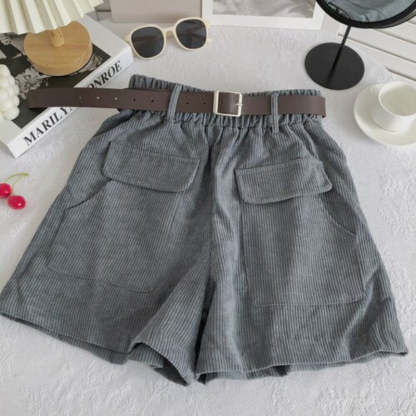 Casual Elastic High Waist Loose Shorts For Women-Soco Hoodie