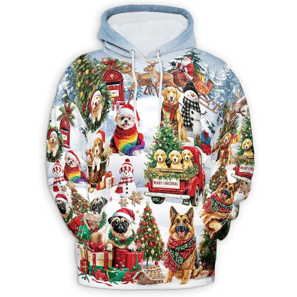 Christmas Santa Claus All Over Print Hoodie