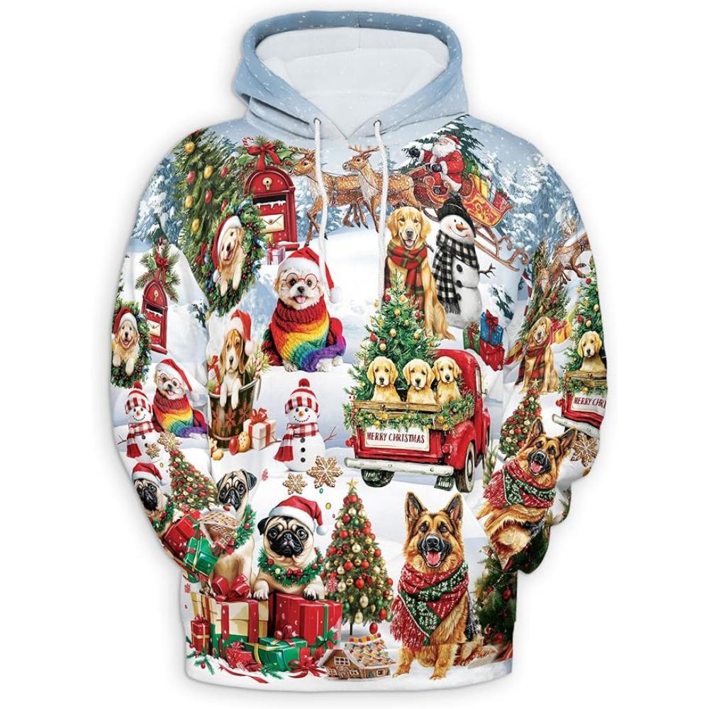 Christmas Santa Claus All Over Print Hoodie