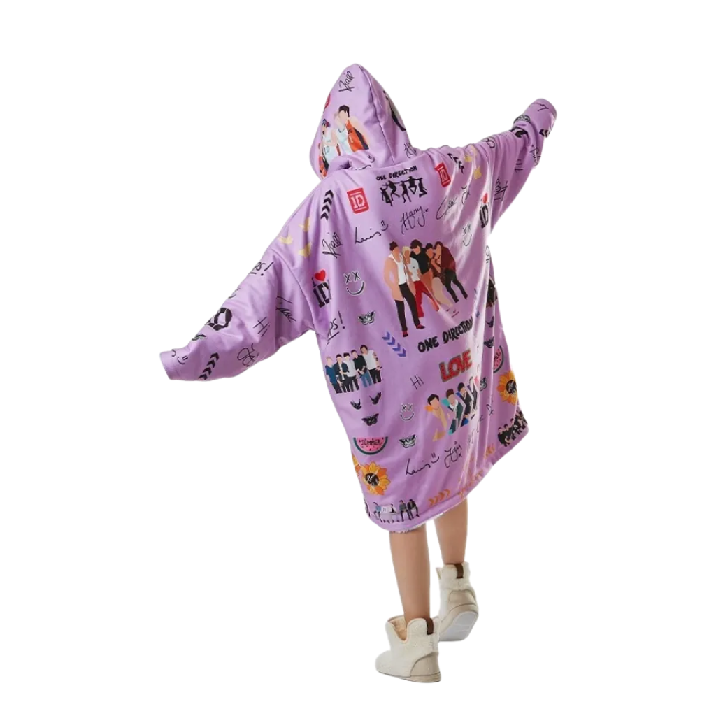 One Direction Printed Oversized Hoodie Blanket