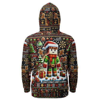 Boys 3D Printed Sweater Style Hooded Sweatshirt