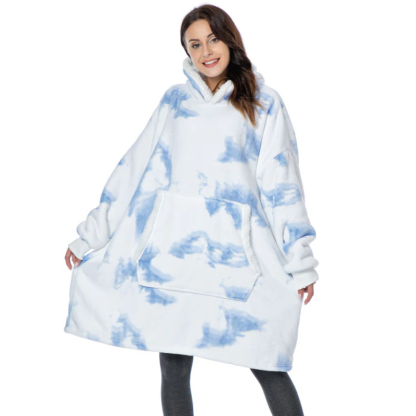 The Sweatshirt Tie Dye Blanket Hoodie-Soco Hoodie