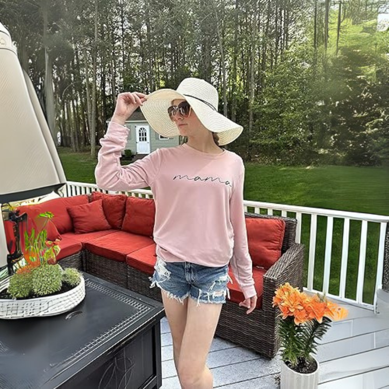 Mama Letter Print Sweatshirt