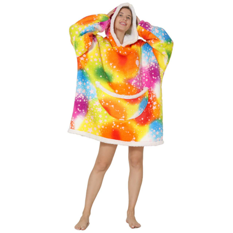 The Colorful And Charming Cartoon Oversized Blanket Hoodie-Soco Hoodie