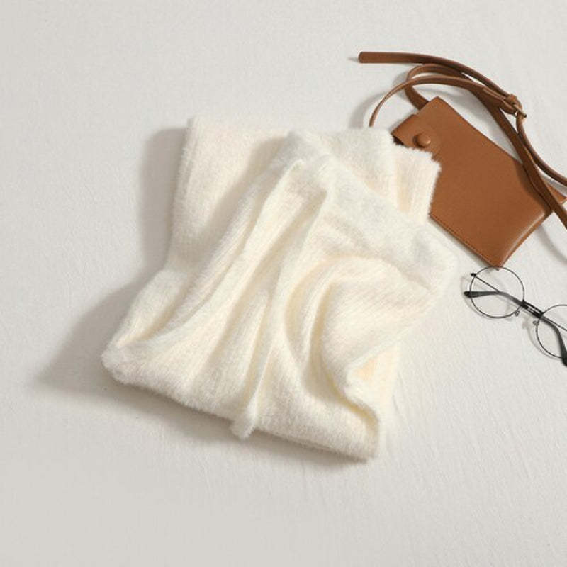 Loose Slim Knit Straight Tube Long Warm Pants-Soco Hoodie