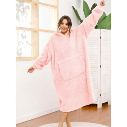 Long Warm Sherpa Fleece Sweatshirts Hoodie-Soco Hoodie