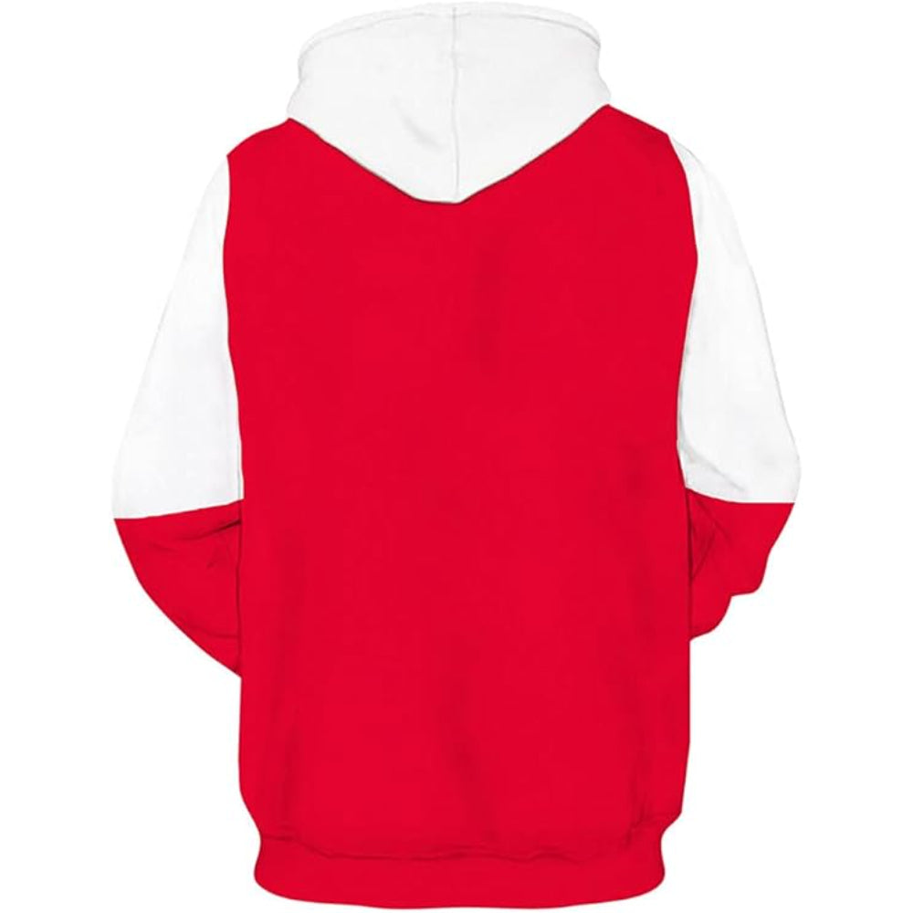 Two Tone Pullover Hoodie With Contrast Sleeves