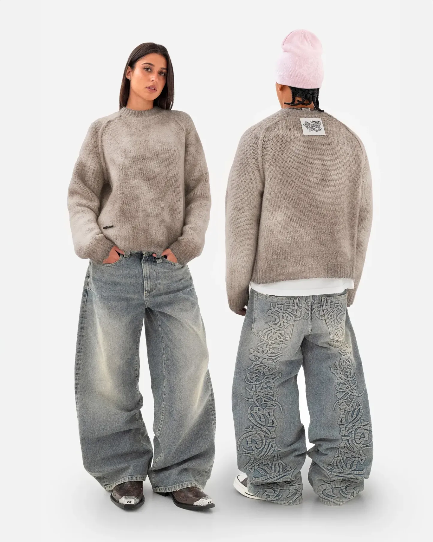 Nuvola Mohair Knit Sweatshirt 