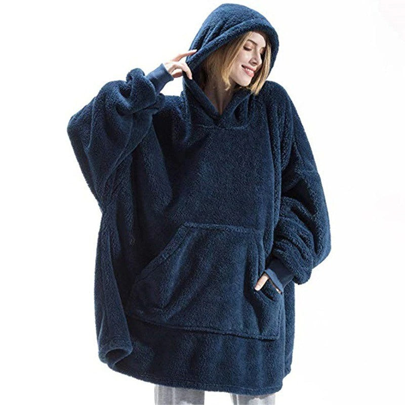 Winter Oversize Hoodies Blanket With Sleeves-Soco Hoodie