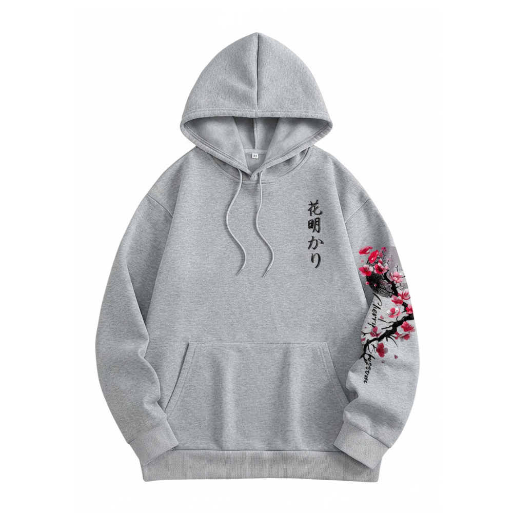 Lined Casual Pullover with Pockets Loose Fit Long Sleeves Hoodie