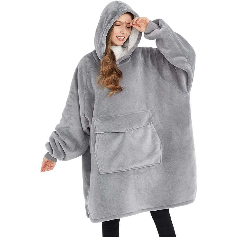 Winter Plush Sherpa Giant Oversized Hoodie Robe-Soco Hoodie