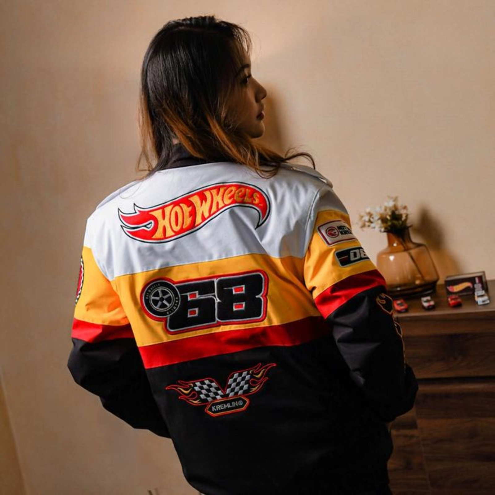 Hot Wheels x KRMLN Speedway Bomber Embroidered Racing Jacket
