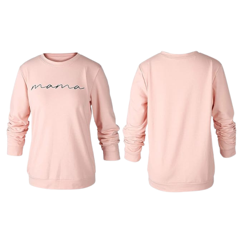 Mama Letter Print Sweatshirt