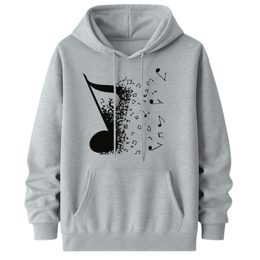 Music Note Trendy Pattern Hoodie