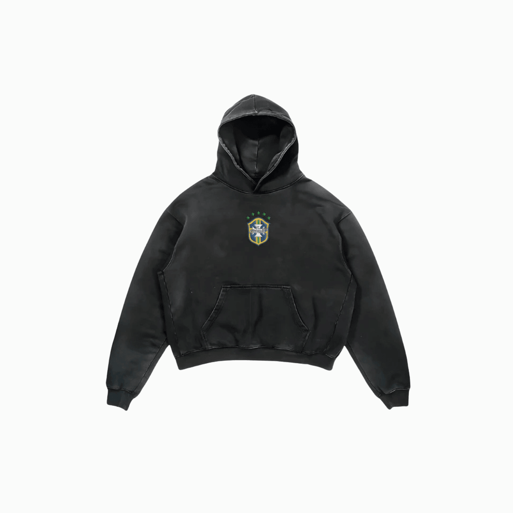 Embroidered Hoodie And Sweatpants Set