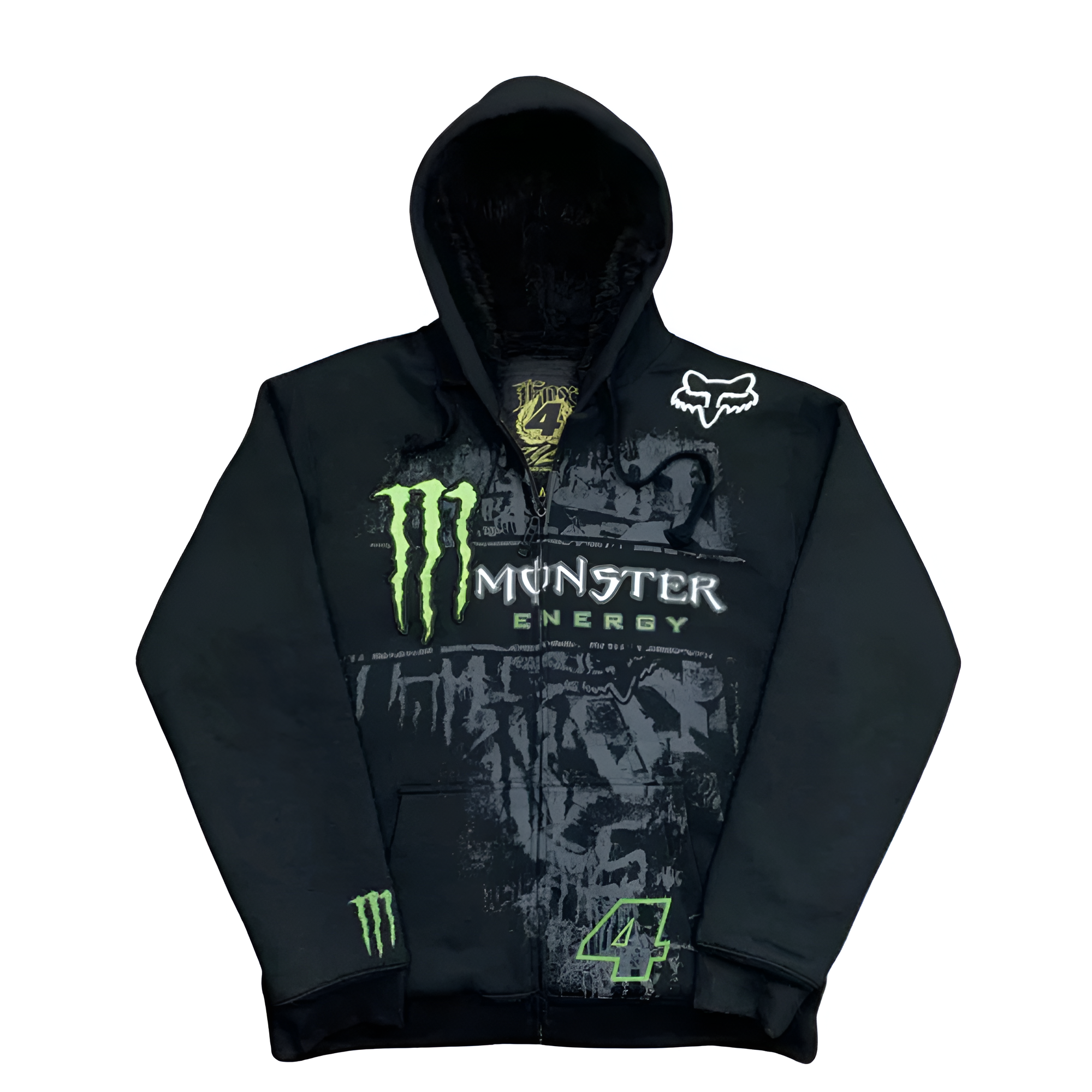 Fox Monster Zip Up Hoodie For Men