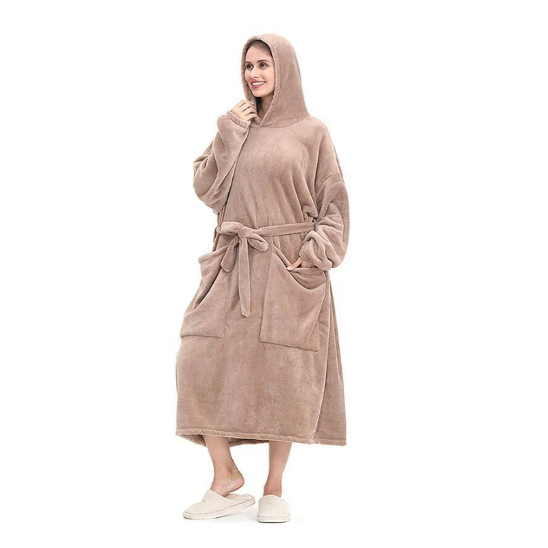 The Long And Soft Oversized Blanket Robe-Soco Hoodie