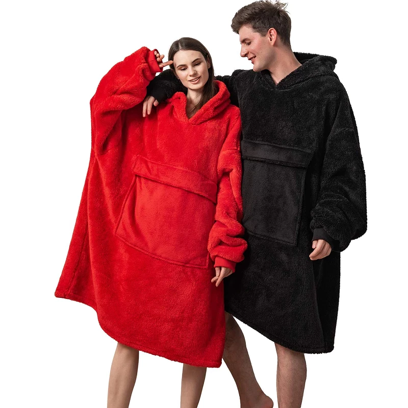 The Thick Winter Fleece Blanket Hoodie-Soco Hoodie