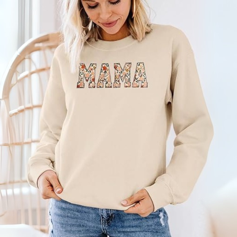 Floral Mama Printed Sweatshirt