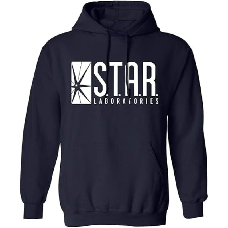 Star Laboratories Graphic Printed Hoodie Navy Blue