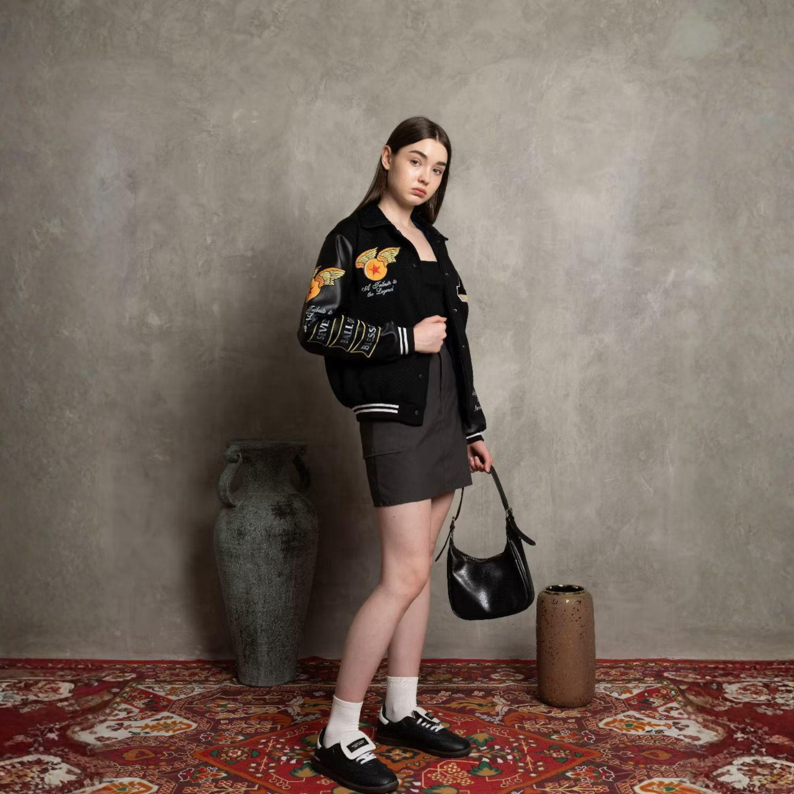 Goku Akira Dragon Ball Embroidered Anime Bomber Jacket