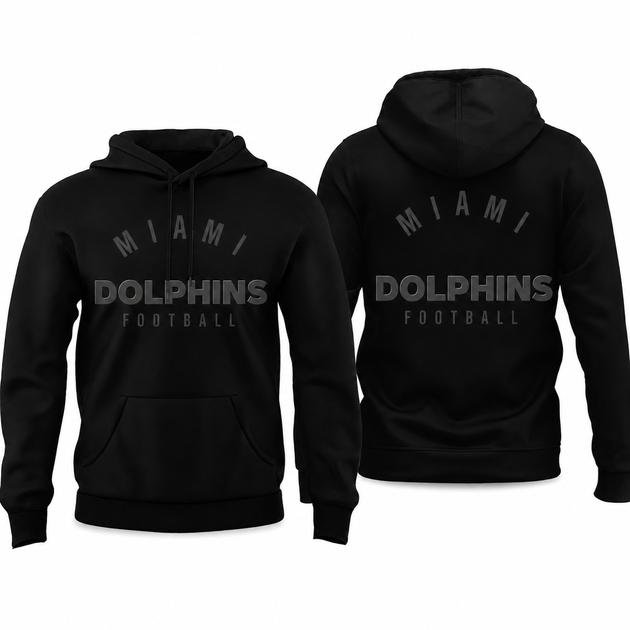 Miami Dolphins Football Themed Graphic Hoodie