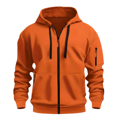 Hooded Zip Up Jacket For Men