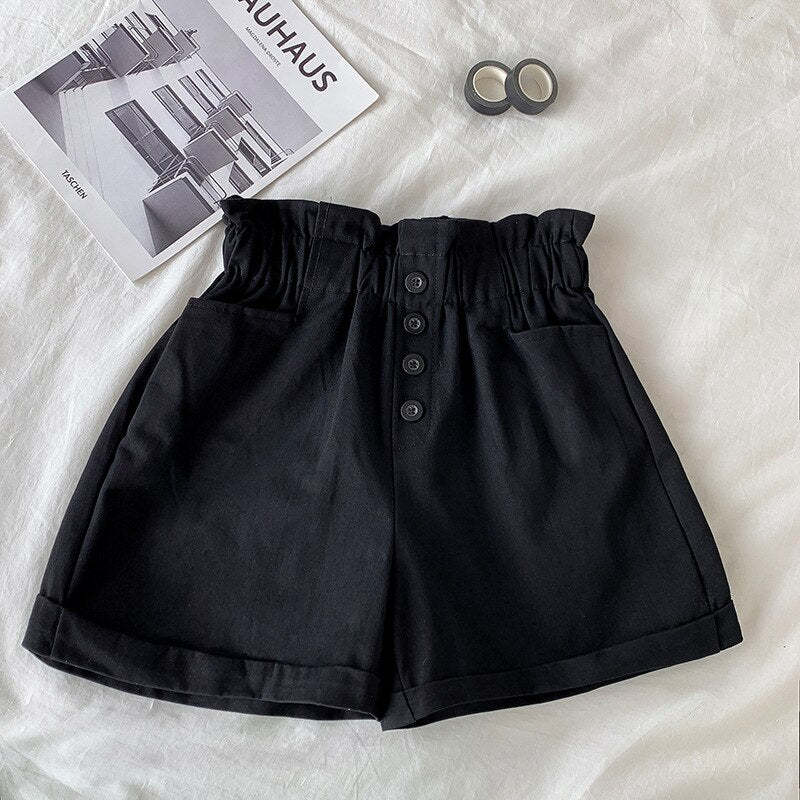 Casual Pocket Buttoned Shorts-Soco Hoodie