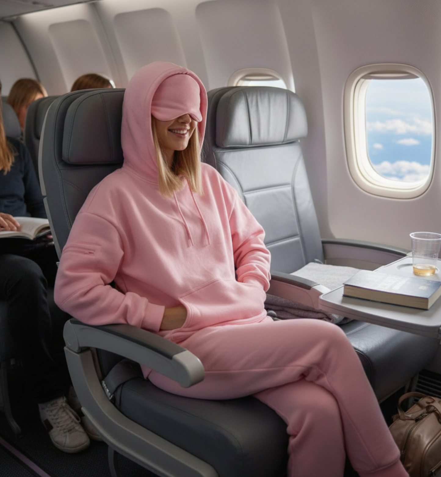 Travel Ready Eyemask Layering Pullover Hoodie
