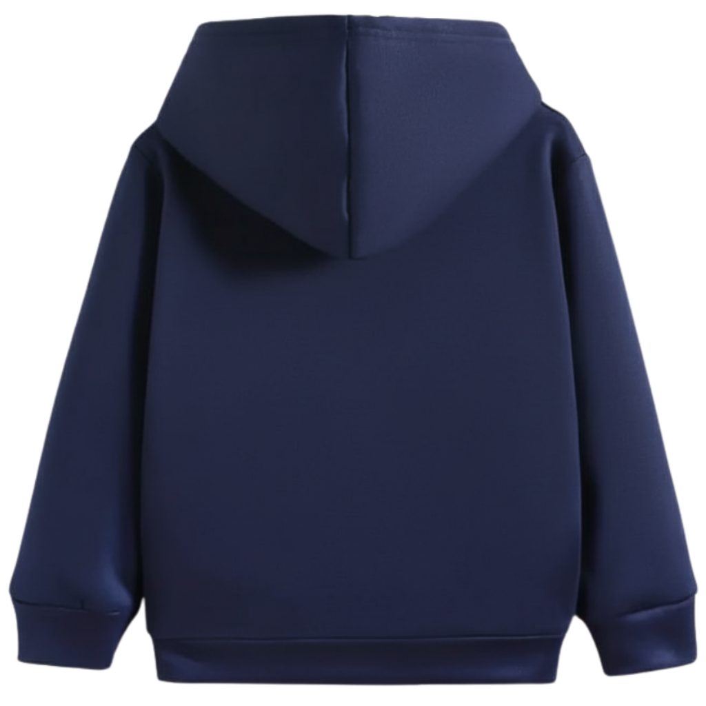 Cartoon Excavator Print Hoodie for Boys