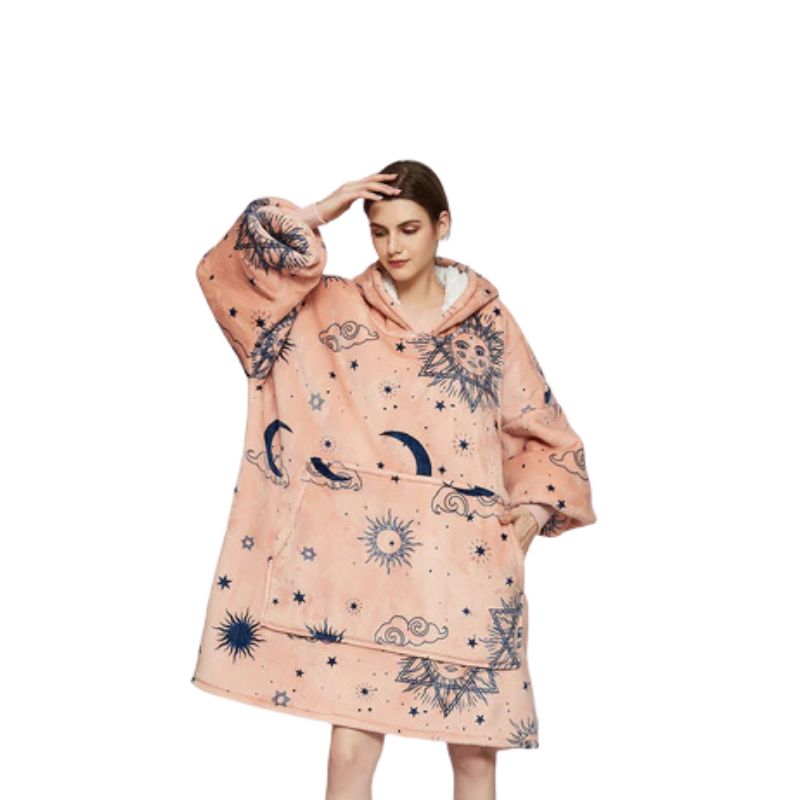 The Luminous Pattern Blanket Hoodie-Soco Hoodie