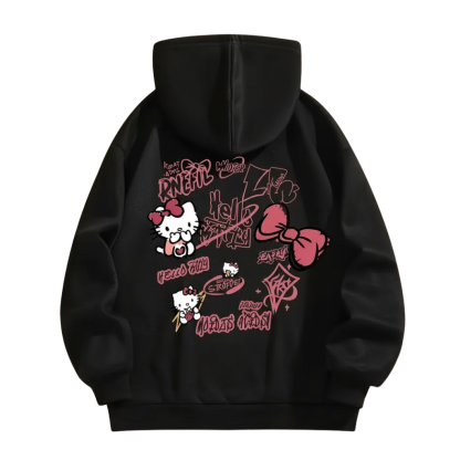 Women Graphic Hooded Sweatshirt