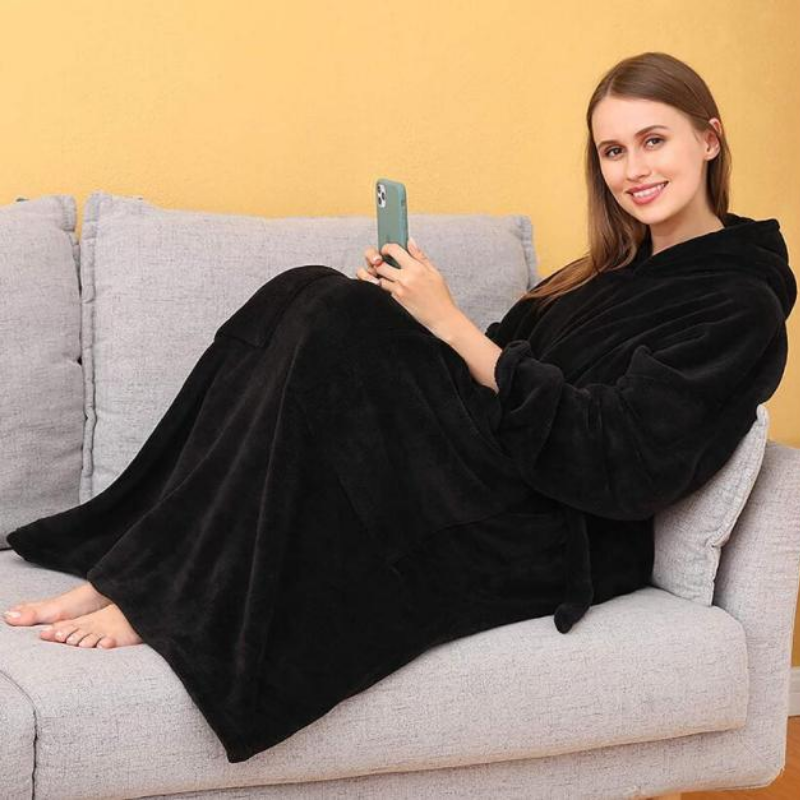 The Long And Soft Oversized Blanket Robe-Soco Hoodie