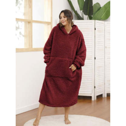 Long Warm Sherpa Fleece Sweatshirts Hoodie-Soco Hoodie