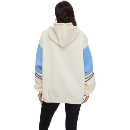 Comfy Hoodie With Bold Letter Print