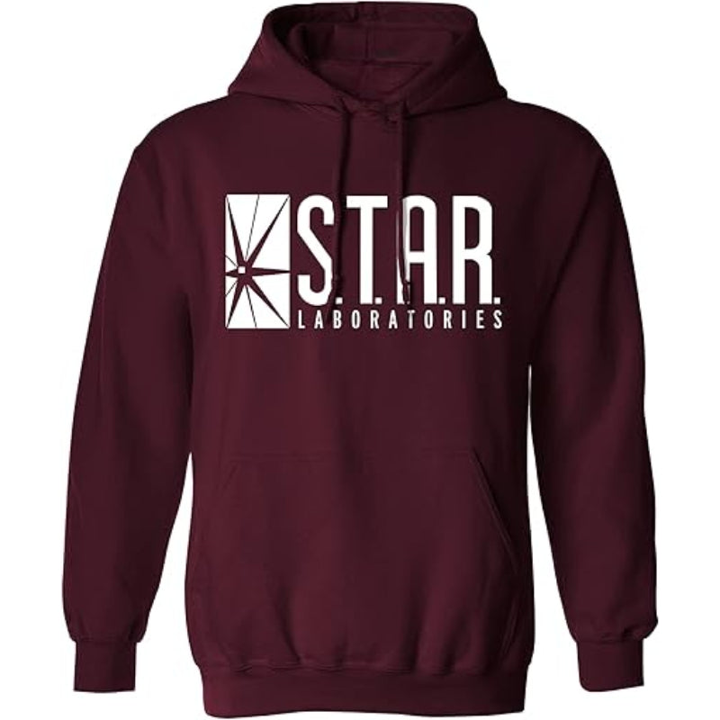 Star Laboratories Graphic Printed Hoodie Burgundy