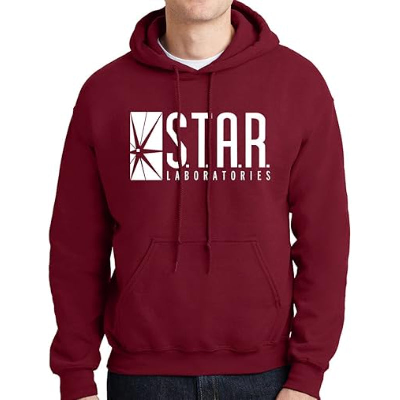 Star Laboratories Graphic Printed Hoodie Maroon