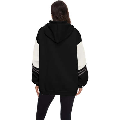 Comfy Hoodie With Bold Letter Print