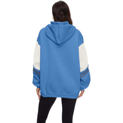 Comfy Hoodie With Bold Letter Print