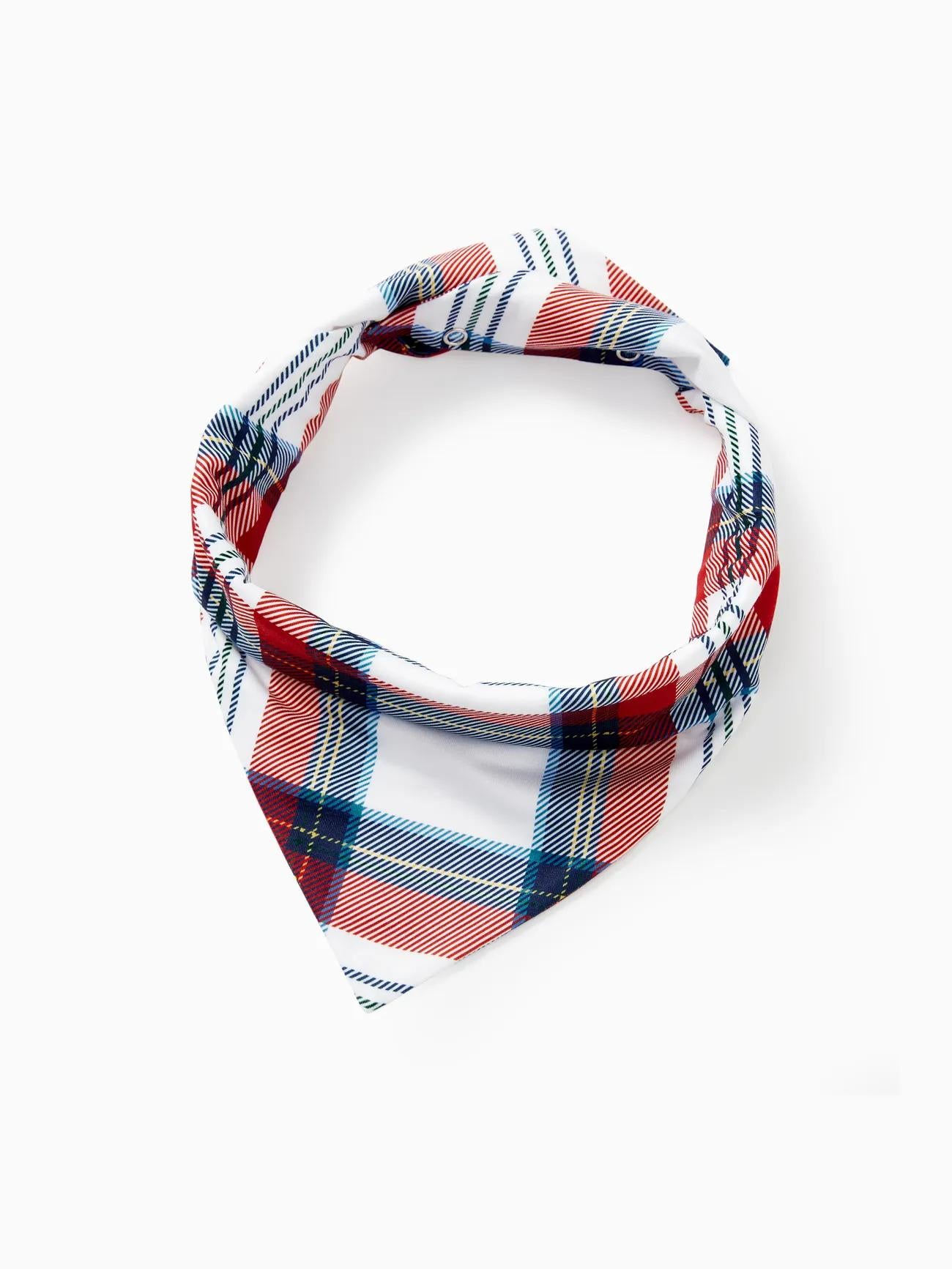 Family Christmas Printed Elf Squad Raglan Top And Plaid Pajama Set Pet S