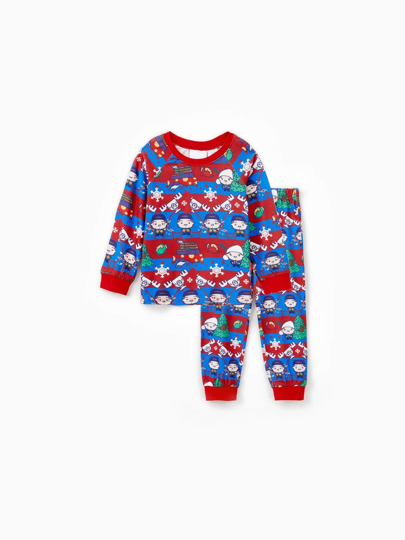 Family Matching Christmas Elk Pattern Pajama Sets Kids