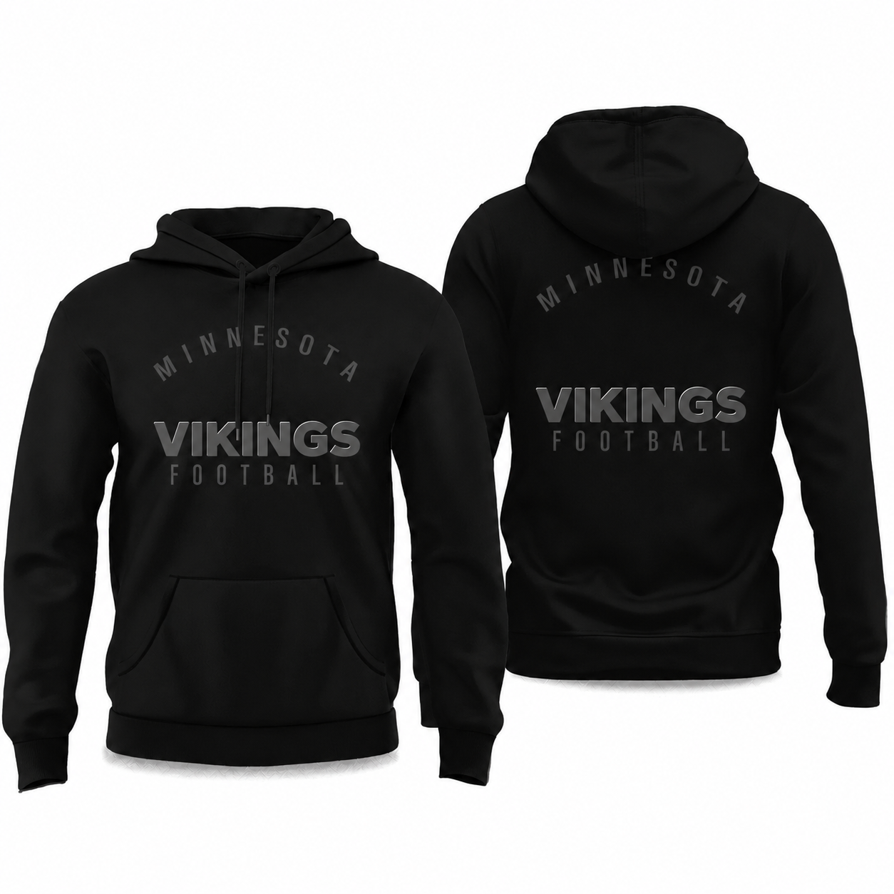 Minnesota Vikings Football Team Themed Pullover Hoodie For Fans