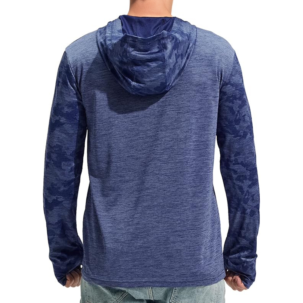 Mens UPF 50 Plus Quick Dry Lightweight Hoodie