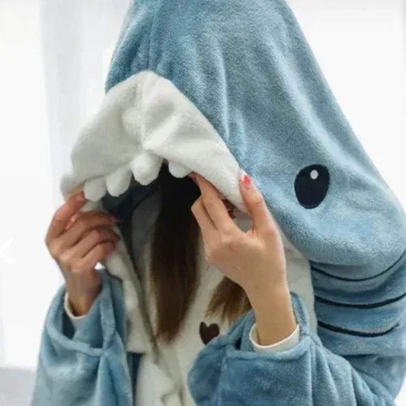 Cozy Shark Blanket-Soco Hoodie