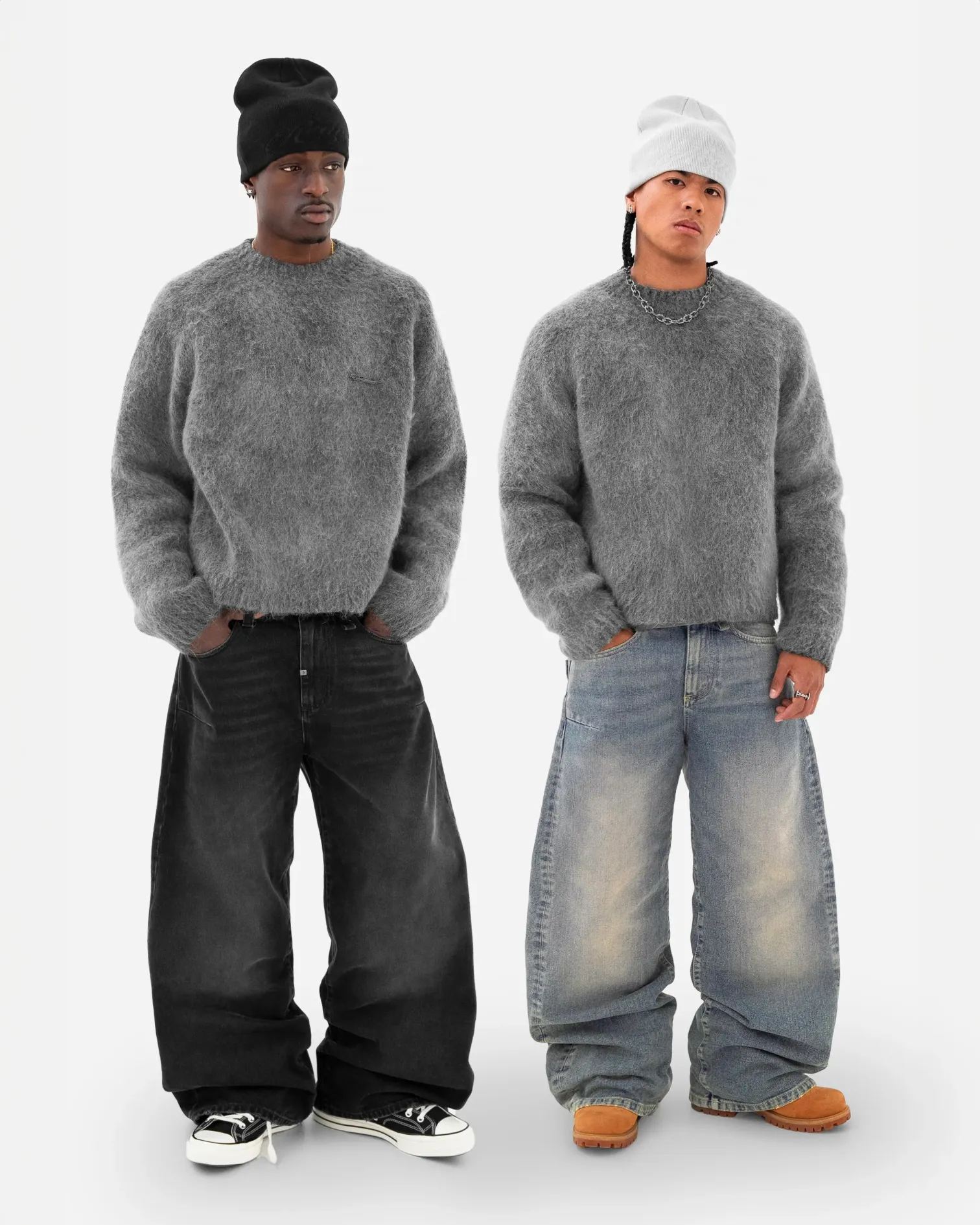 Nuvola Mohair Knit Sweatshirt 