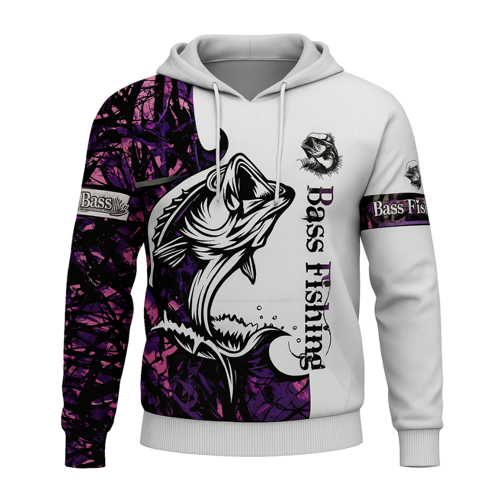 Men 3D Printed Fishing Hooded Sweatshirt