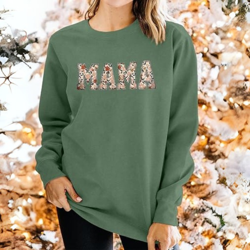 Floral Mama Printed Sweatshirt