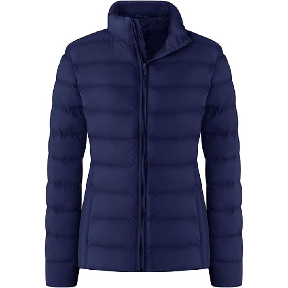 Lightweight Quilted Puffer Jacket Blue