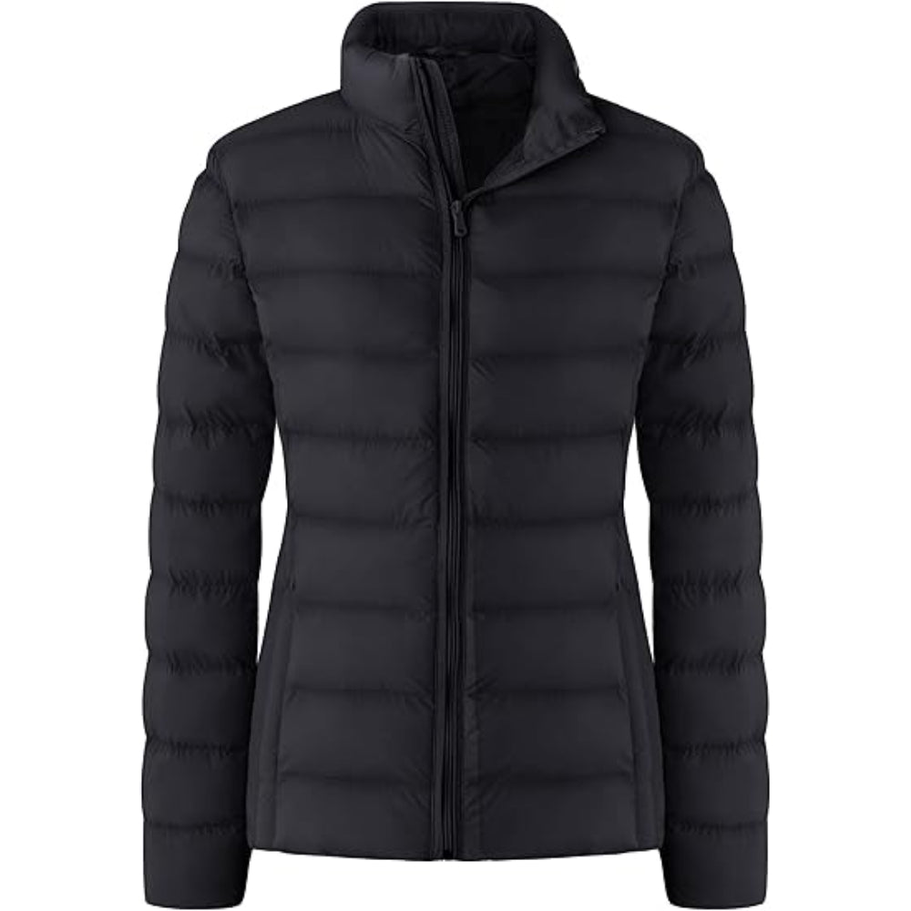 Lightweight Quilted Puffer Jacket Black