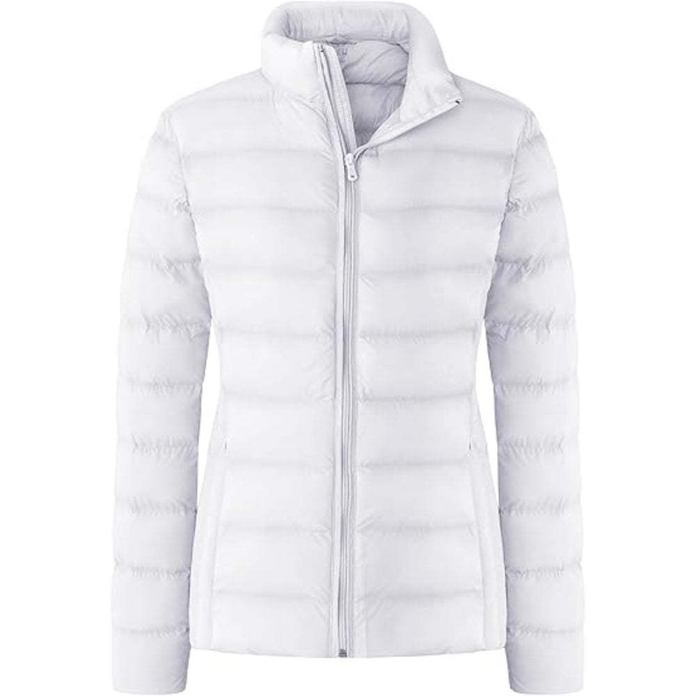 Lightweight Quilted Puffer Jacket White